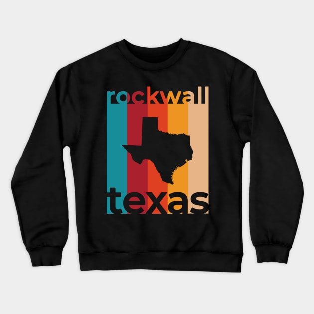 Rockwall Texas Retro Crewneck Sweatshirt by easytees